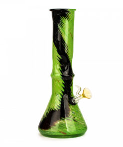 12" Tall Retro Glass Beaker Base Tube W/Ice Pinch