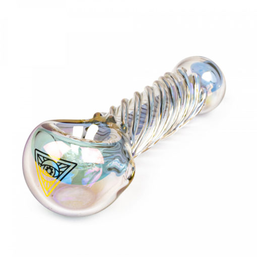 Red Eye Tek 4" Metallic Terminator Finish Twister Hand Pipe W/Built In Screen - Image 2