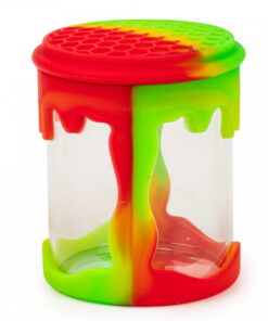 2.75" Glow-in-the-Dark Jar W/Honeycomb Pattern - Image 2
