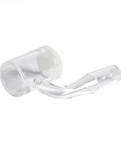 GEAR Premium Quartz 14mm Male 90 Degree Banger W/Flat Top & Opaque Bottom