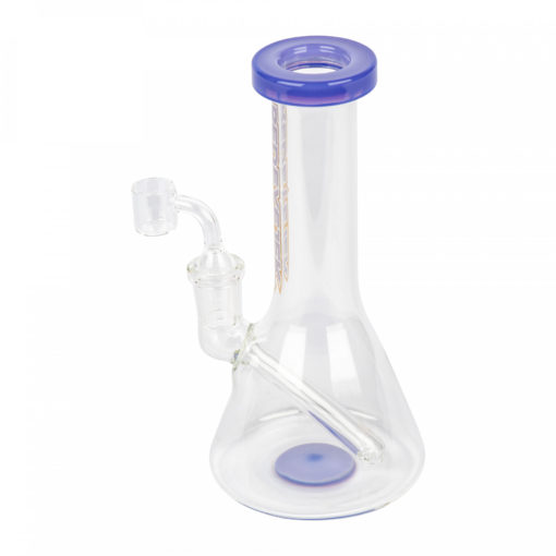 Red Eye Tek 8" Tall  Concentrate Beaker W/Flat Mouthpiece & Quartz - Image 2