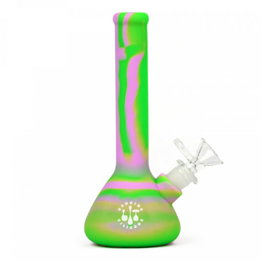7.5"  Beaker Water Pipe W/Glass Downstem pull-Out - Image 2