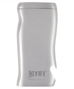 Large Aluminum Finish RYOT Super Magnetic Aluminum Dugout W/Matching Bat & Bottl