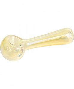 Red Eye Glass 4.5" Solid Color Spoon Handpipe - Image 3