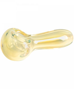 Red Eye Glass 3.5" Medium Silver Nugget Handpipe