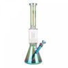 Red Eye Tek 16" Tall Metallic Terminator Finish Dual Chamber Beaker Tube W/Matrix Perc