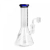 Red Eye Glass 8" Tall  Concentrate Beaker W/Quartz Banger