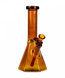Red Eye Tek 10" Tall Hextatic Tube W/Six Sided Pyramid Base & Embosse