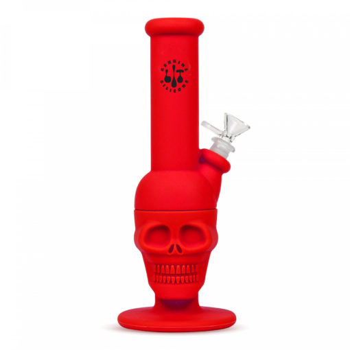 11"  Skull Water Pipe W/Glass Downstem pull-Out - Image 3