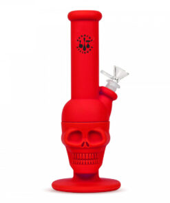 11"  Skull Water Pipe W/Glass Downstem pull-Out - Image 3
