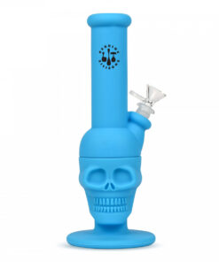 11"  Skull Water Pipe W/Glass Downstem pull-Out
