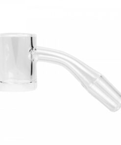 GEAR Premium Quartz 14mm Male 45 Degree Banger W/Flat Top & Opaque Bottom