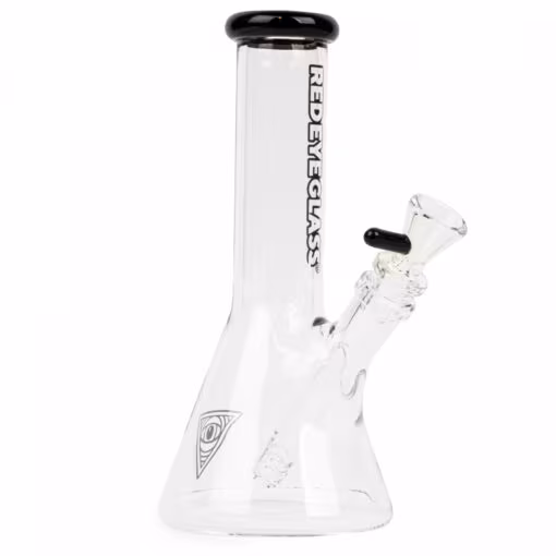 Red Eye Glass 8" Tall Beaker Tube - Image 2
