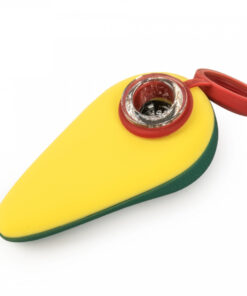 4" Avocado Hand Pipe W/Bowl Cover