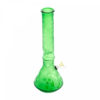 16" Tall Retro Glass Etched Multi Leaf Beaker Tube w/Ice Pinch