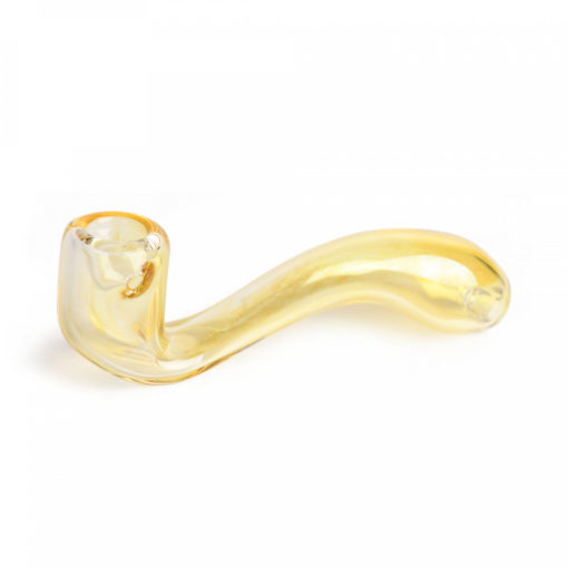 Red Eye Glass 5.5" Sherlock Hand Pipe - Image 2