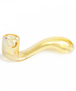 Red Eye Glass 5.5" Sherlock Hand Pipe - Image 2