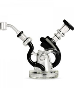 Red Eye Glass 6.75" Tall  Equalizer Concentrate Rig W/2 Hole Diffuser