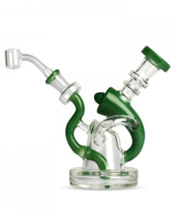 Red Eye Glass 6.75" Tall Equalizer Concentrate Rig W/2 Hole Diffuser - Image 2