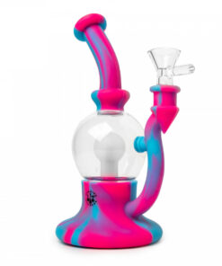 7.5"  Flower Bubbler W/Glow-In-The-Dark Orb - Image 2