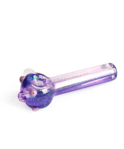 Red Eye Glass Sparkle Liquid Hand Pipe - Image 3