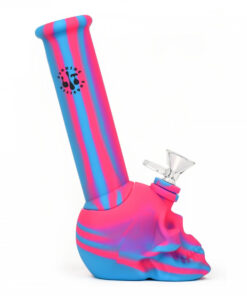 8.75"   Skull Base Water Pipe W/Glass Pull-Out - Image 3