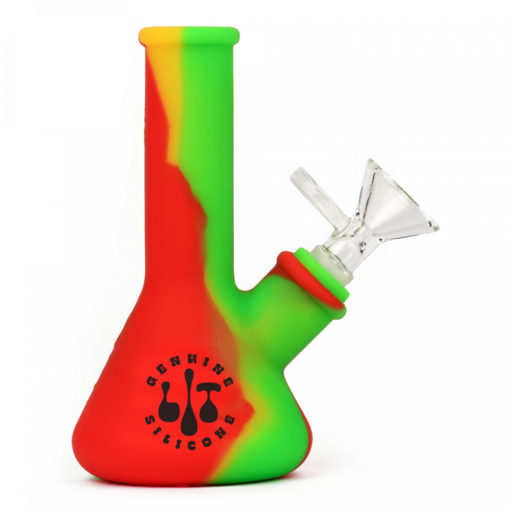 5"  Beaker Water Pipe W/Glass Pull-Out - Image 4