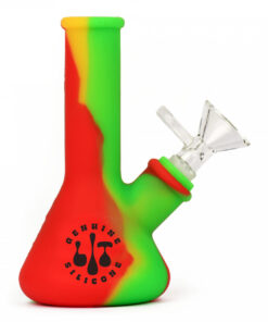 5"  Beaker Water Pipe W/Glass Pull-Out - Image 4