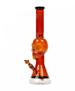 GEAR Premium 18" Tall Tuxedo Skull Beaker Tube W/Black Accents