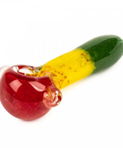 Red Eye Glass 3.5" Small Fritter Hand Pipe