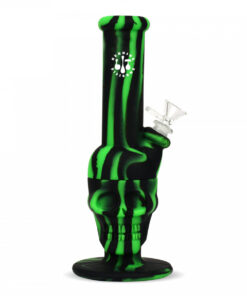 11"  Skull Water Pipe W/Glass Downstem pull-Out - Image 2