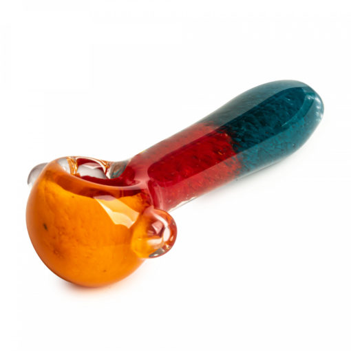 Red Eye Glass 3.5" Small Fritter Hand Pipe - Image 2