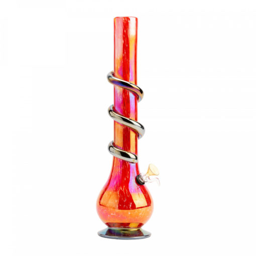 16" Tall Retro Glass Zurich Tube W/Wrap - Image 2
