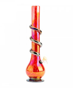 16" Tall Retro Glass Zurich Tube W/Wrap - Image 2