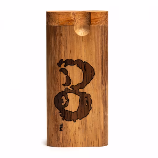 Large Cheech&Chong Dugout and matching wood/brass bat - Regular Twist - Image 2