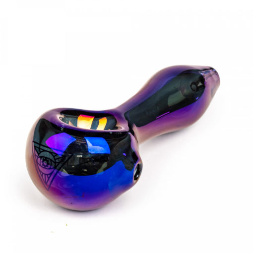 Red Eye Tek 4" Metallic Terminator Finish Spoon Hand Pipe W/Built In Screen - Image 3