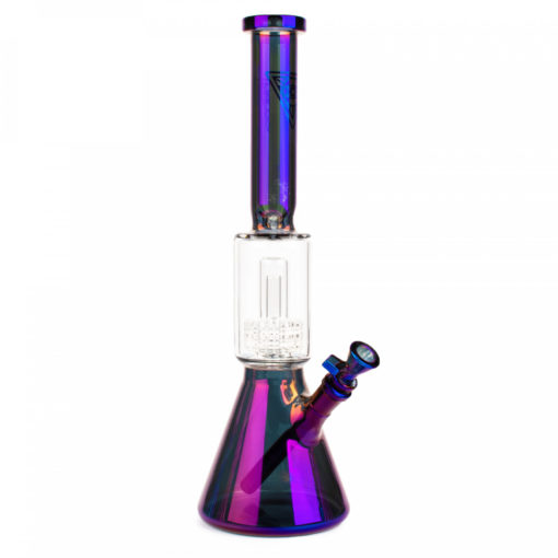 Red Eye Tek 16" Tall Metallic Terminator Finish Dual Chamber Beaker Tube W/Matrix Perc - Image 3