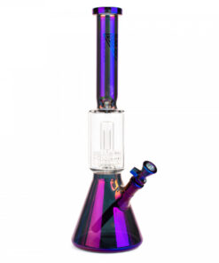Red Eye Tek 16" Tall Metallic Terminator Finish Dual Chamber Beaker Tube W/Matrix Perc - Image 3