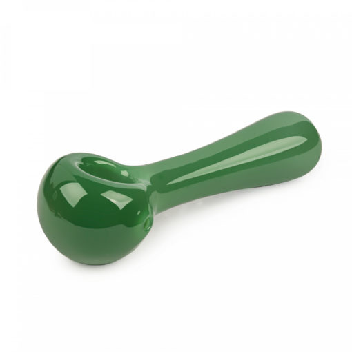 Red Eye Glass 4.5" Solid Color Spoon W/Built-In Ash Catcher & Screen - Image 3