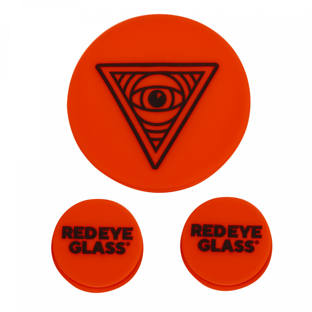 Red Eye Glass Silicone Water Pipe Cleaning Caps