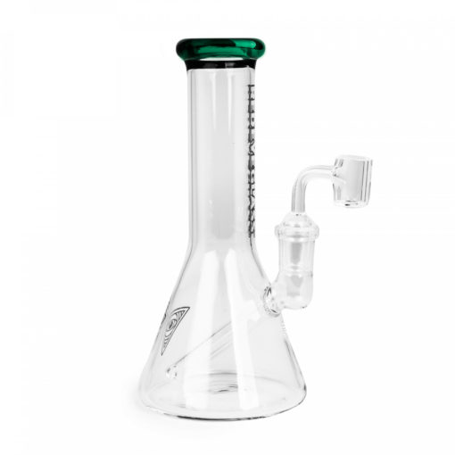 Red Eye Glass 8" Tall  Concentrate Beaker W/Quartz Banger - Image 4
