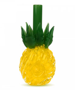 Red Eye Glass 4" Pineapple Hand Pipe