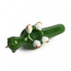 Red Eye Glass 4.5" Green Dinosaur Jr. Hand Pipe