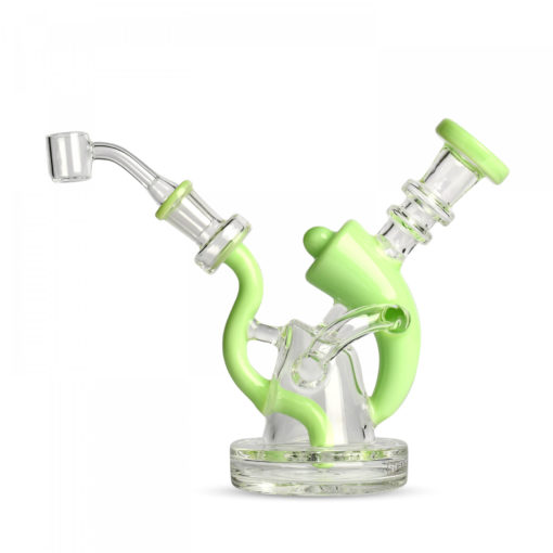 Red Eye Glass 6.75" Tall  Equalizer Concentrate Rig W/2 Hole Diffuser - Image 3