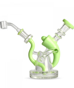 Red Eye Glass 6.75" Tall Equalizer Concentrate Rig W/2 Hole Diffuser - Image 3