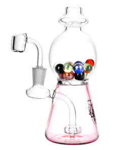 Pulsar Gumball Dab Rig Transparent Pink