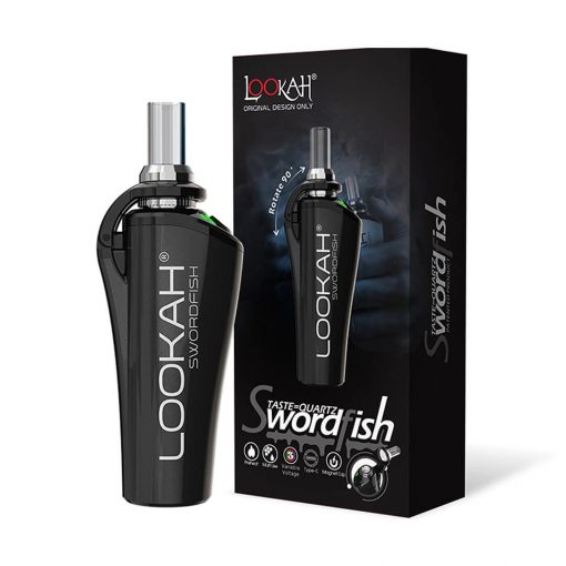 Lookah Swordfish Wax Pen in Black with display box