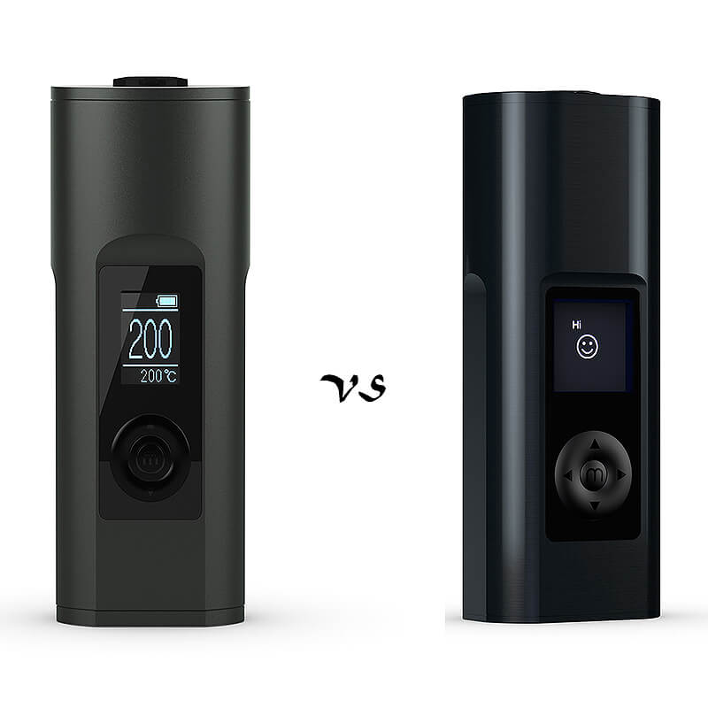 The Arizer Solo 2 Max vs Solo 3 showing both products with "vs" between them