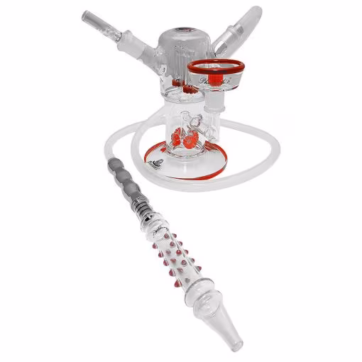 Pharaohs Duplex Hookah Neon Red