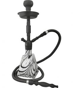 Pharaohs Pyramid Hookah Black and White